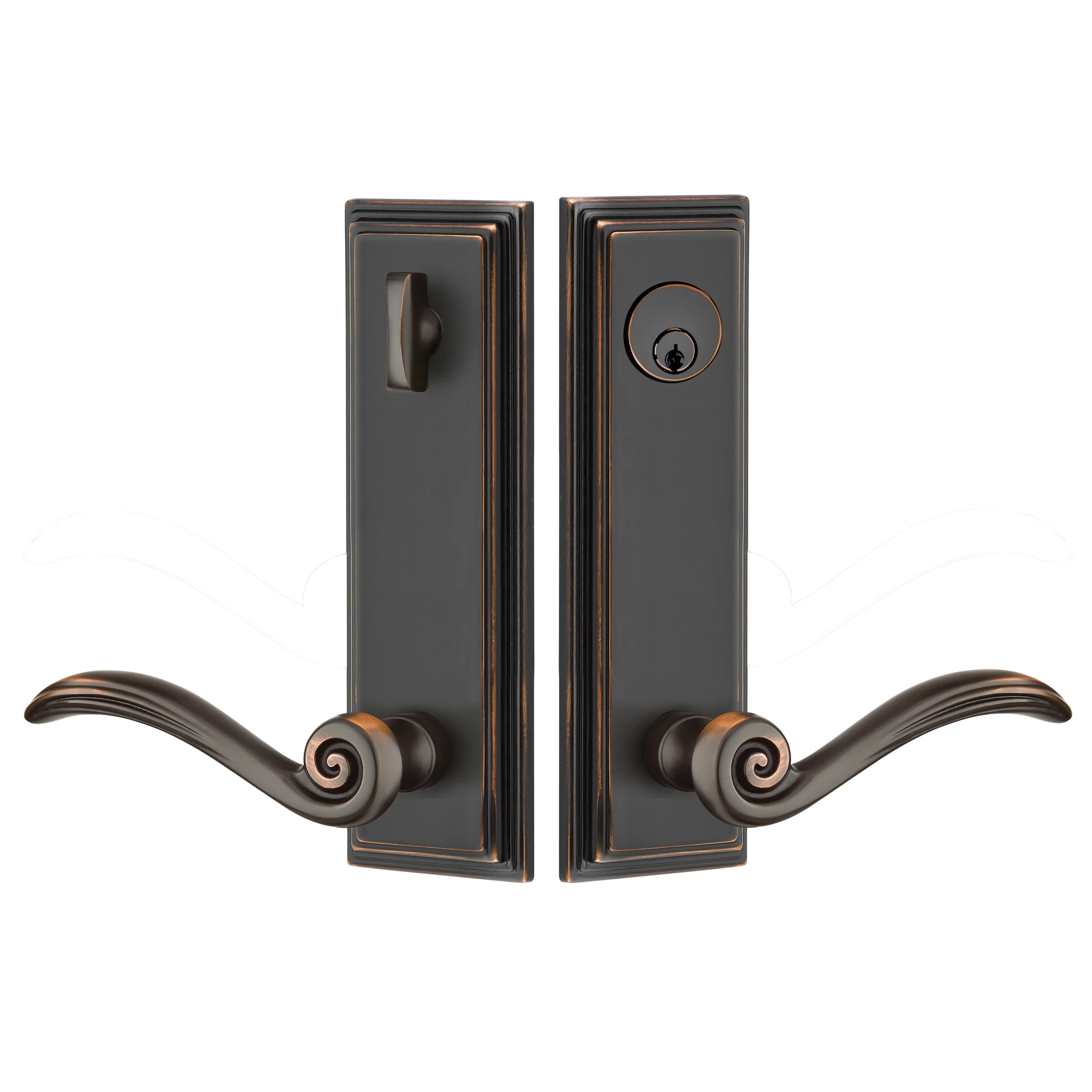 Wilshire Sideplate Entry Lockset by Emtek - Image 6