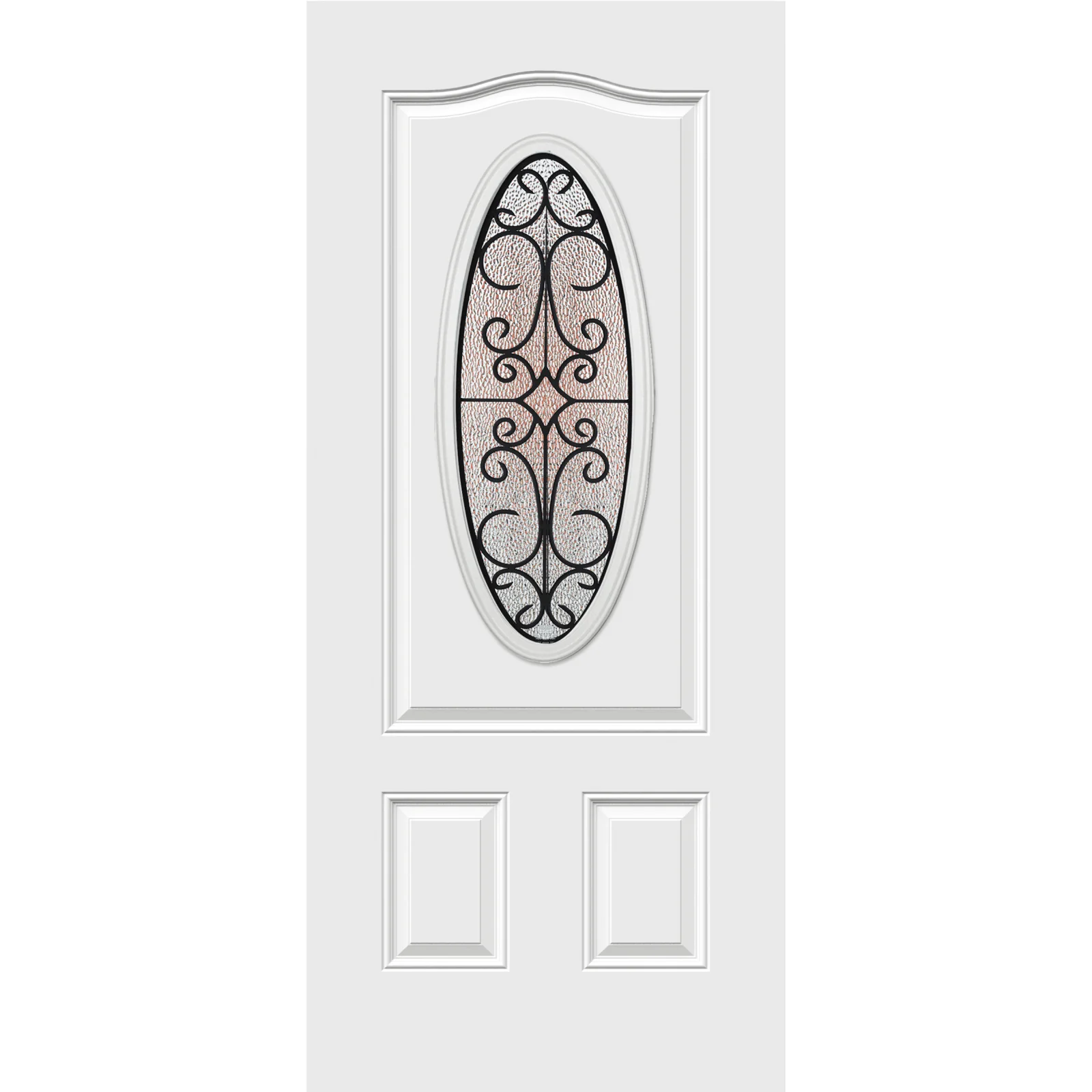 Wycroft Glass and Frame Kit (Small Oval 16" x 39" Frame Size)